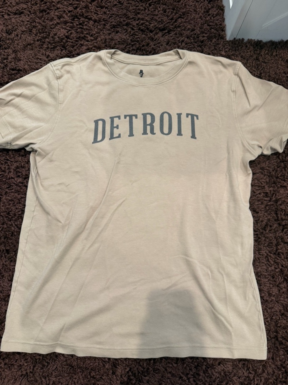 Beige Detroit Graphic Short-Sleeve Tee
